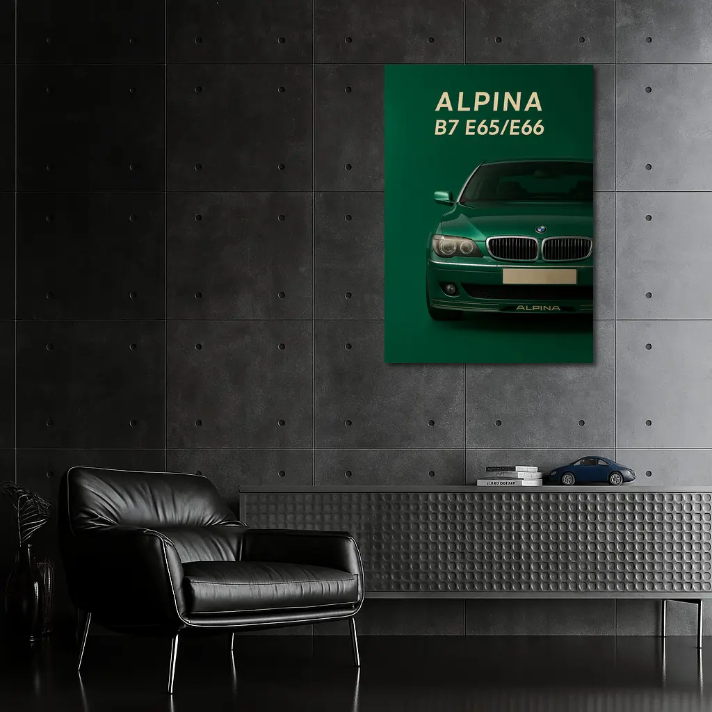 Alpina B7 E65 E66 Green Art – Wall Art
