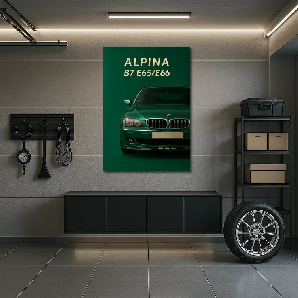 Alpina B7 E65 E66 Green Art – Wall Art