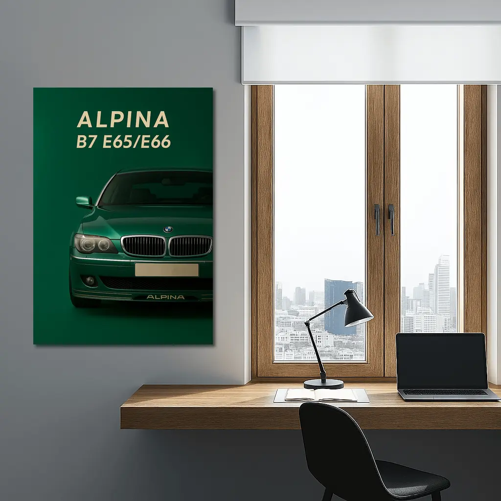 Alpina B7 E65 E66 Green Art – Wall Art
