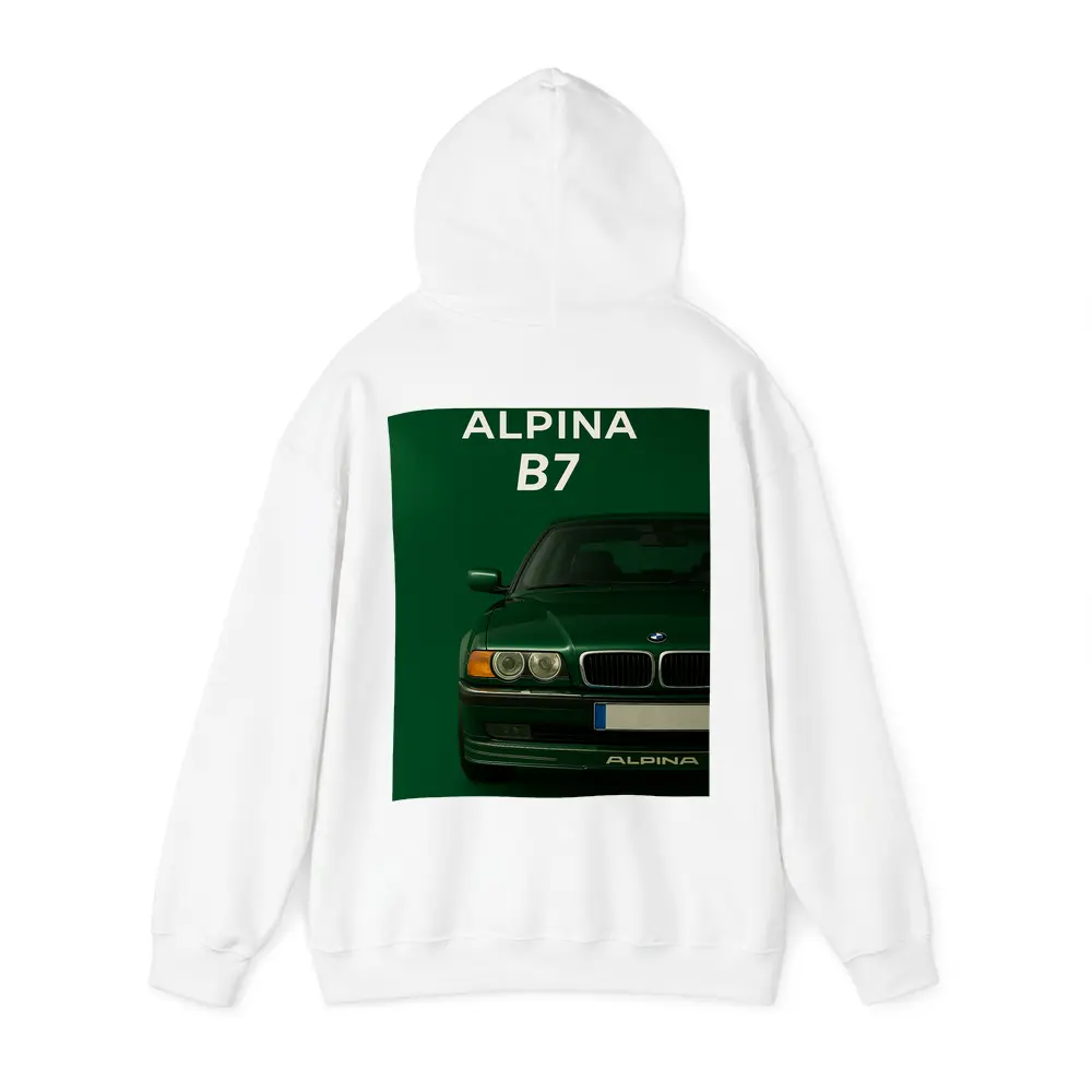 BMW Alpina B7 Green Minimal Car Art – Hoodies