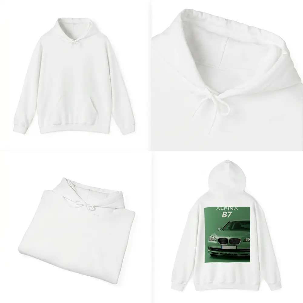 Alpina B7 BMW Green Minimal Car Art – Hoodies