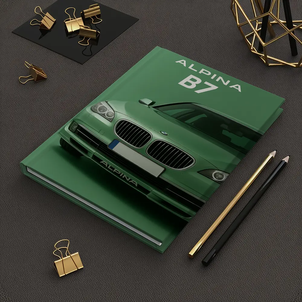 Alpina B7 BMW Green Minimal Car Art – Notebooks