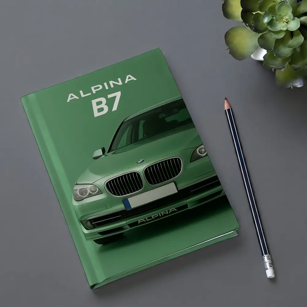 Alpina B7 BMW Green Minimal Car Art – Notebooks