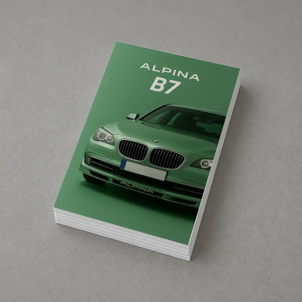Alpina B7 BMW Green Minimal Car Art – Postcards