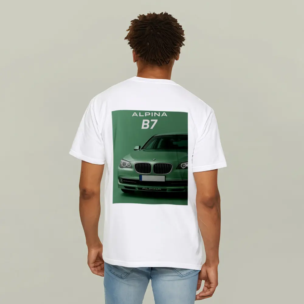 Alpina B7 BMW Green Minimal Car Art – T-Shirts