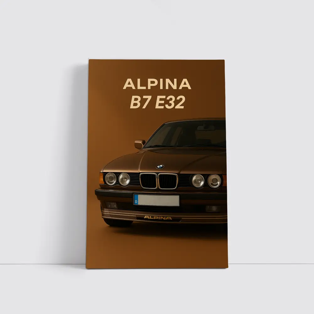 Alpina B7 E32 Brown Studio Background – Wall Art
