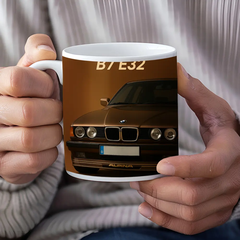 Alpina B7 E32 Brown Studio Background – Mugs