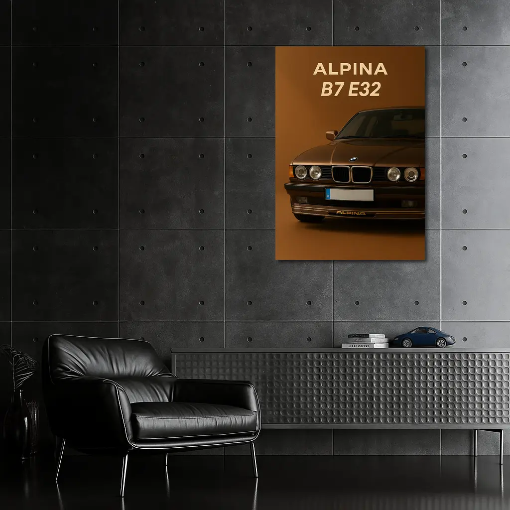 Alpina B7 E32 Brown Studio Background – Wall Art