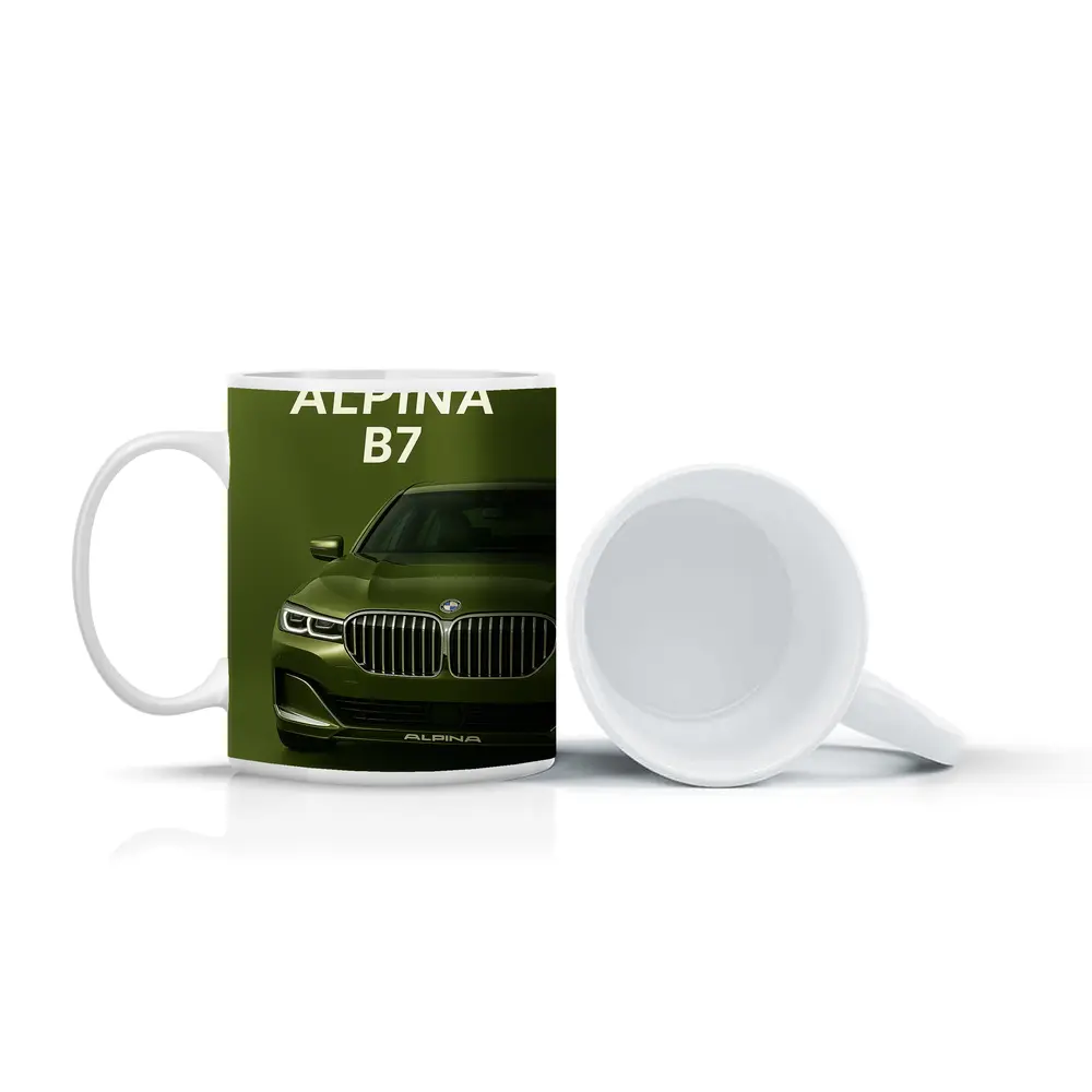 Alpina B7 Green Luxury Sedan Front View – Mugs