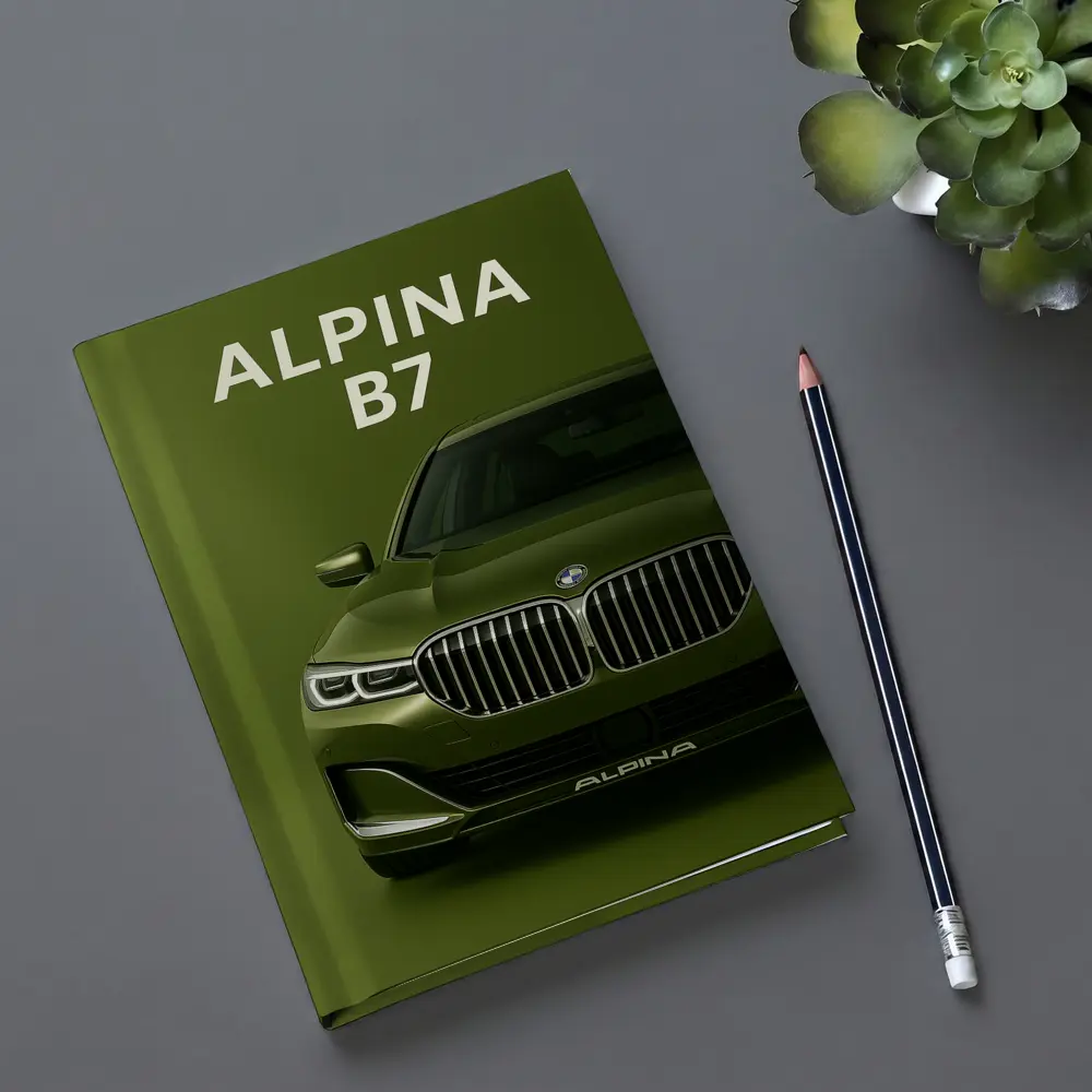 Alpina B7 Green Luxury Sedan Front View – Notebooks