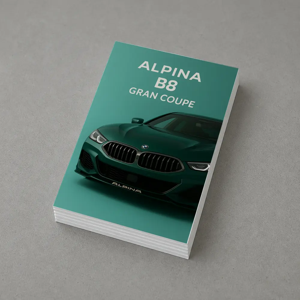 Alpina B8 Gran Coupe Green Art – Postcards