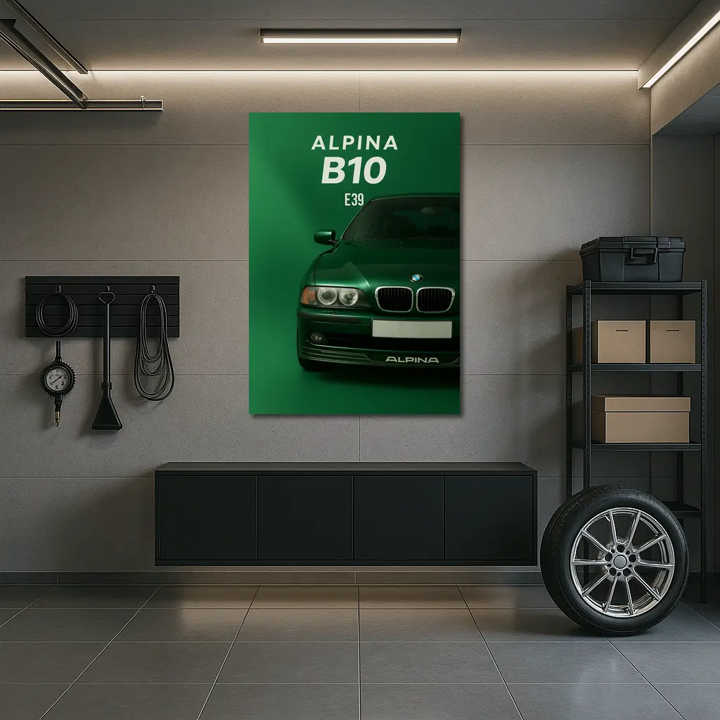 Alpina B10 E39 Green Wall Art – Wall Art