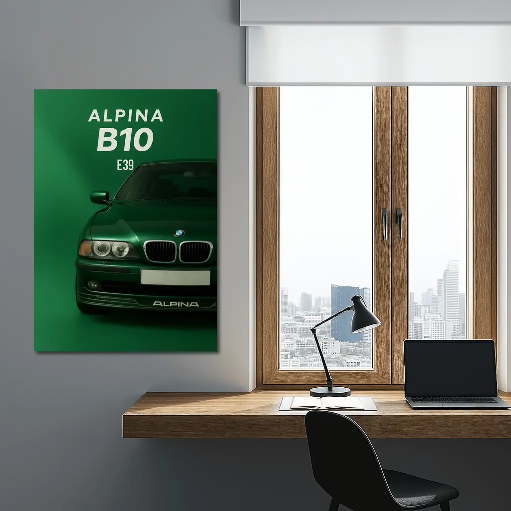 Alpina B10 E39 Green Wall Art – Wall Art