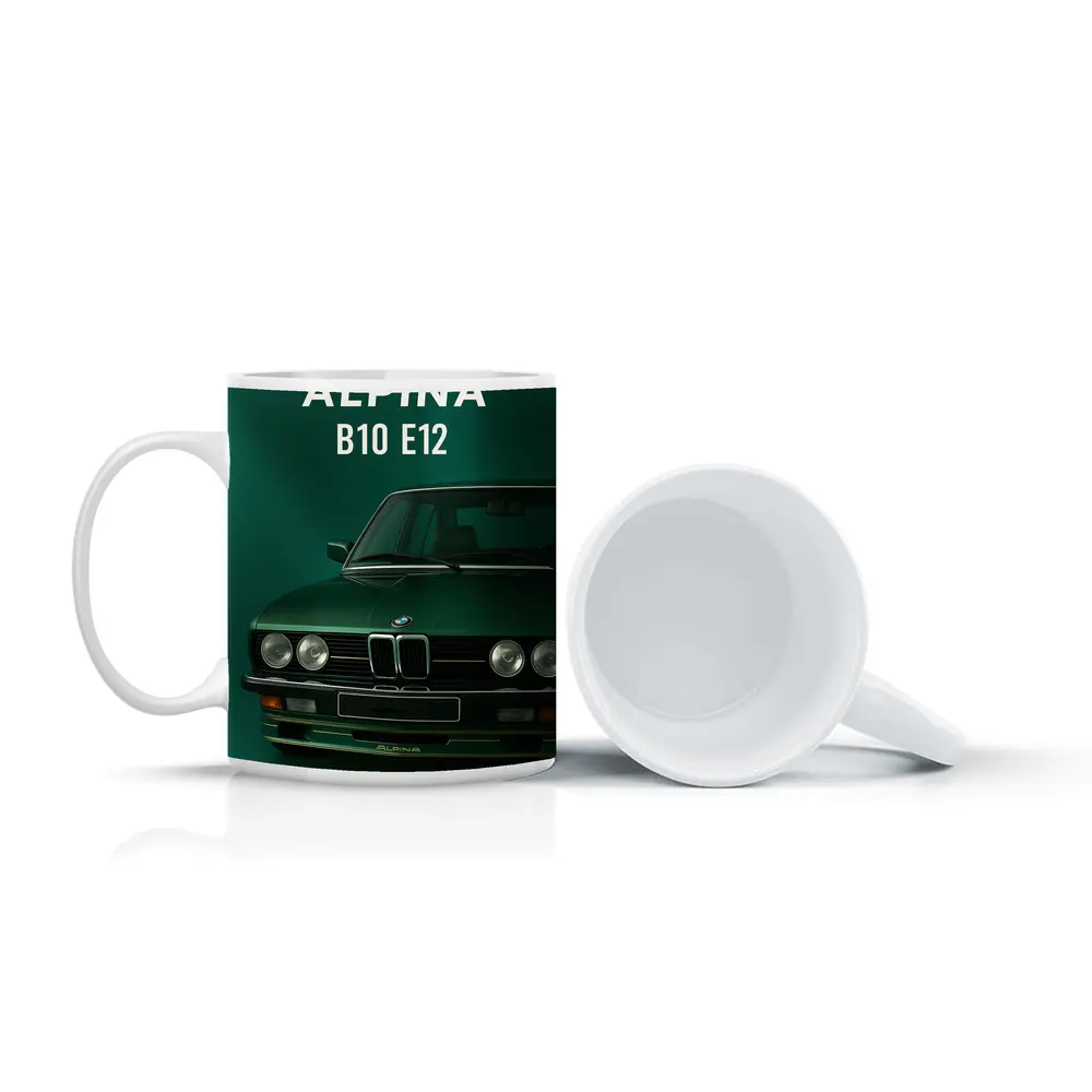 Alpina B10 E12 Green Classic BMW Art – Mugs