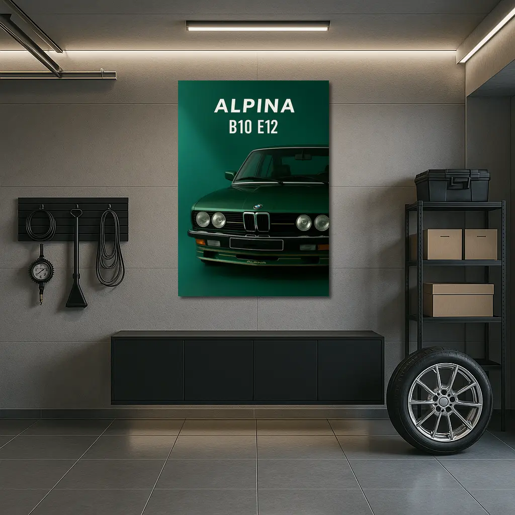 Alpina B10 E12 Green Classic BMW Art – Wall Art