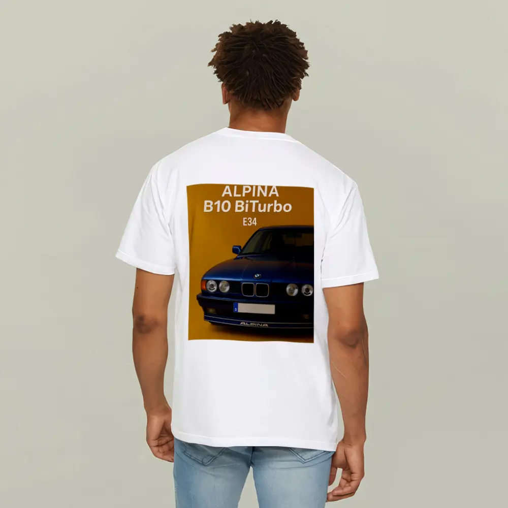 Alpina B10 BiTurbo E34 Blue Car – T-Shirts