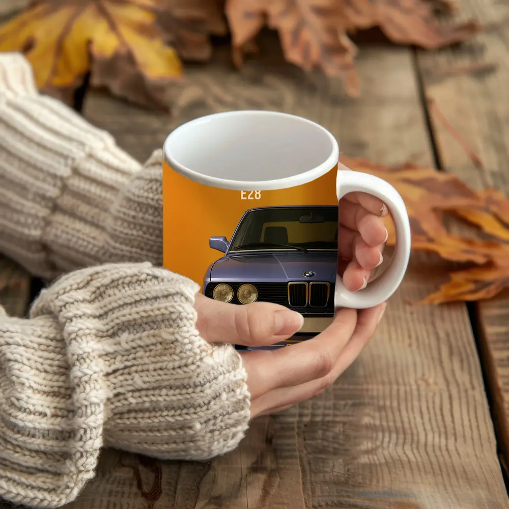 Alpina B10 E28 Blue on Yellow – Mugs