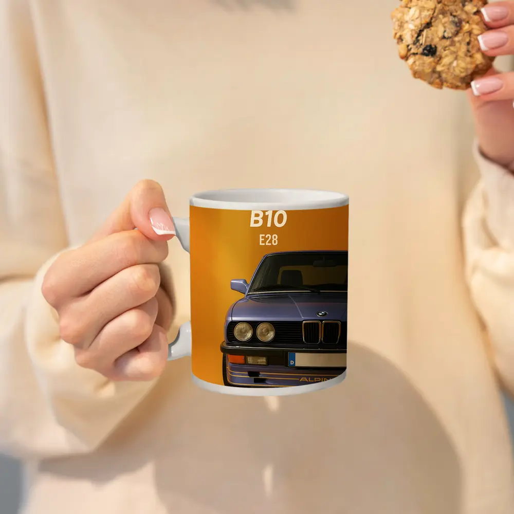Alpina B10 E28 Blue on Yellow – Mugs