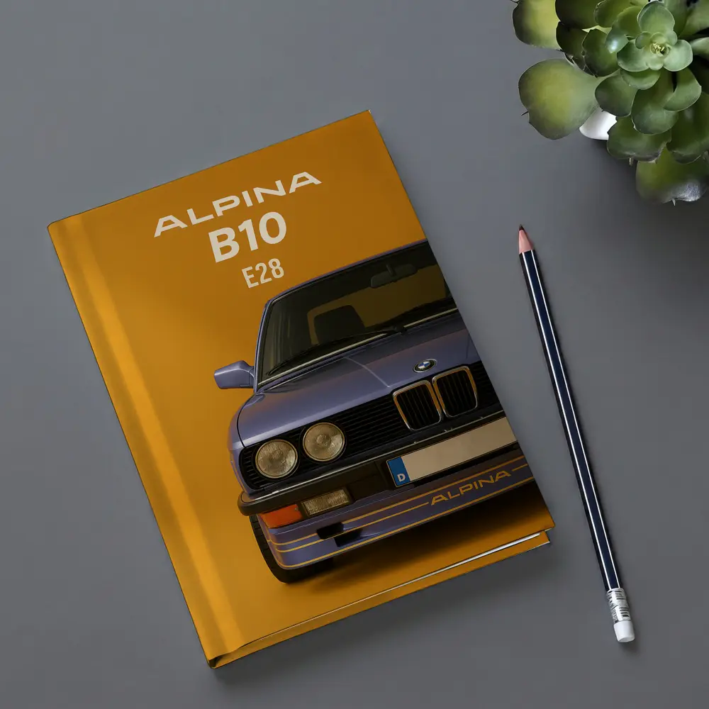 Alpina B10 E28 Blue on Yellow – Notebooks