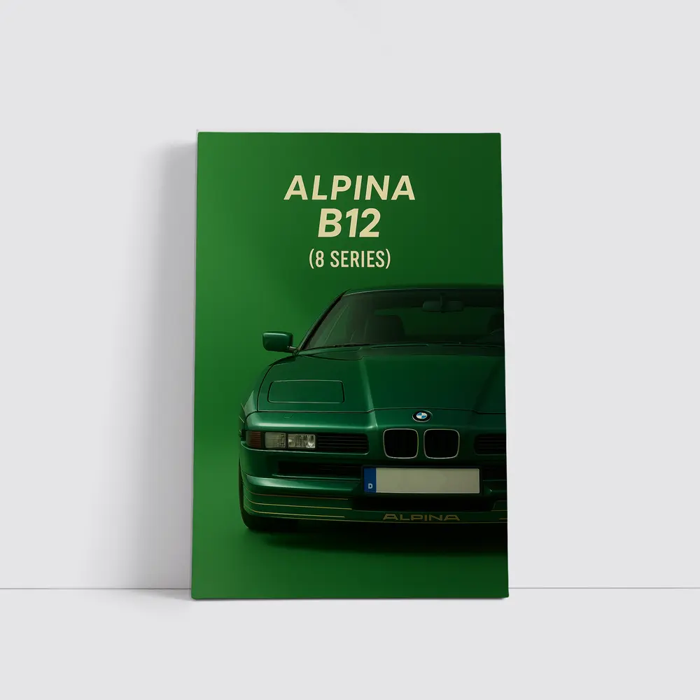 Alpina B12 BMW Eight Series Green Art – Wall Art