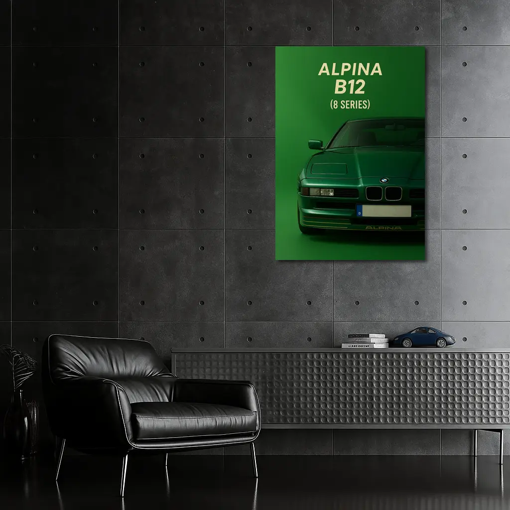 Alpina B12 BMW Eight Series Green Art – Wall Art