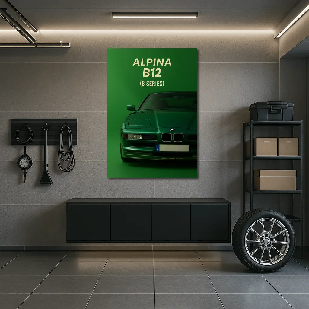Alpina B12 BMW Eight Series Green Art – Wall Art