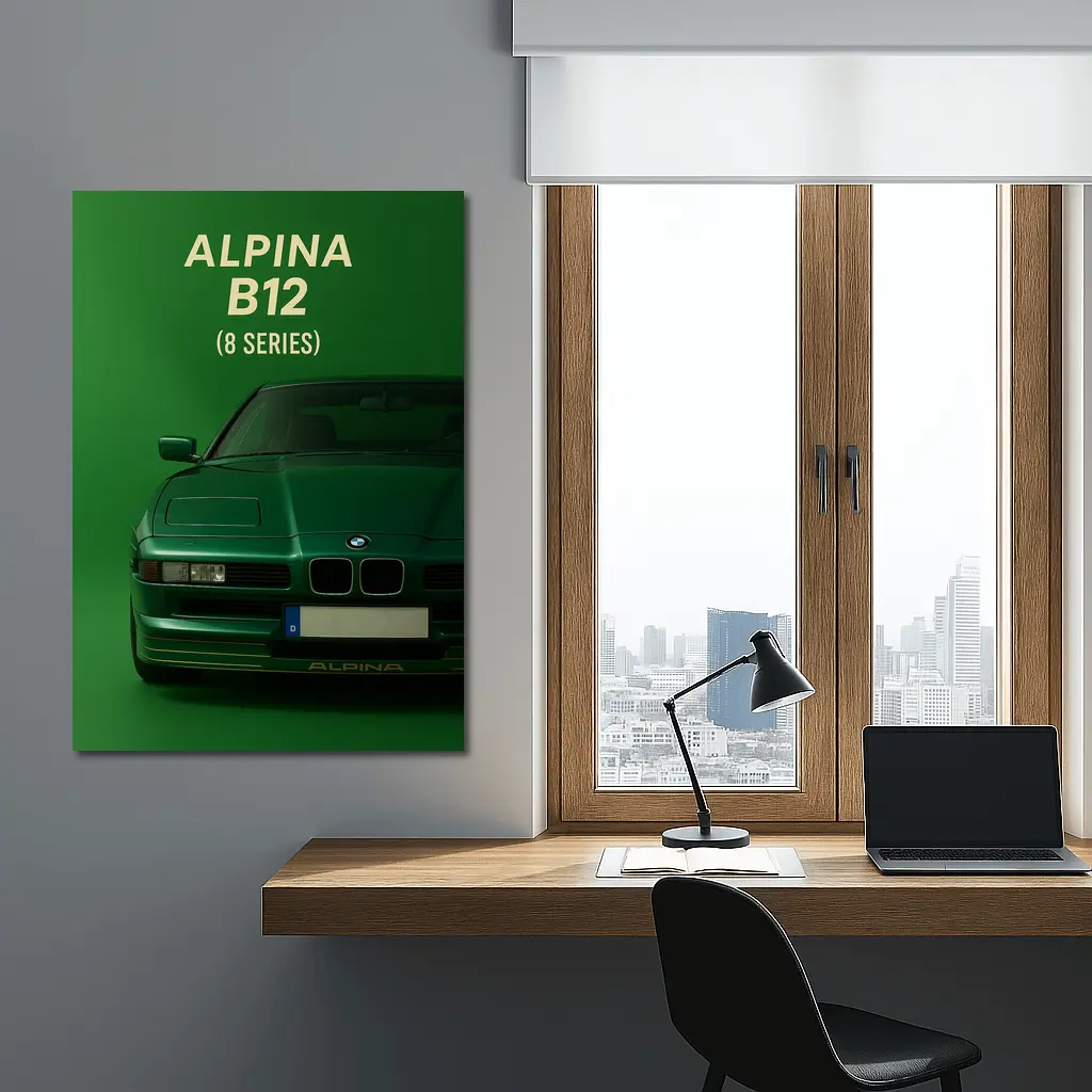 Alpina B12 BMW Eight Series Green Art – Wall Art
