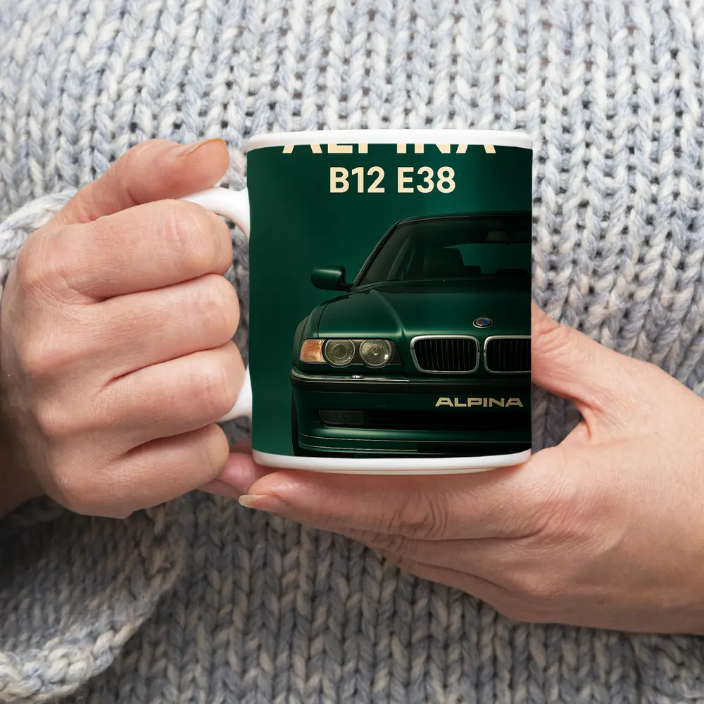 Alpina B12 E38 Dark Green Wall Art – Mugs