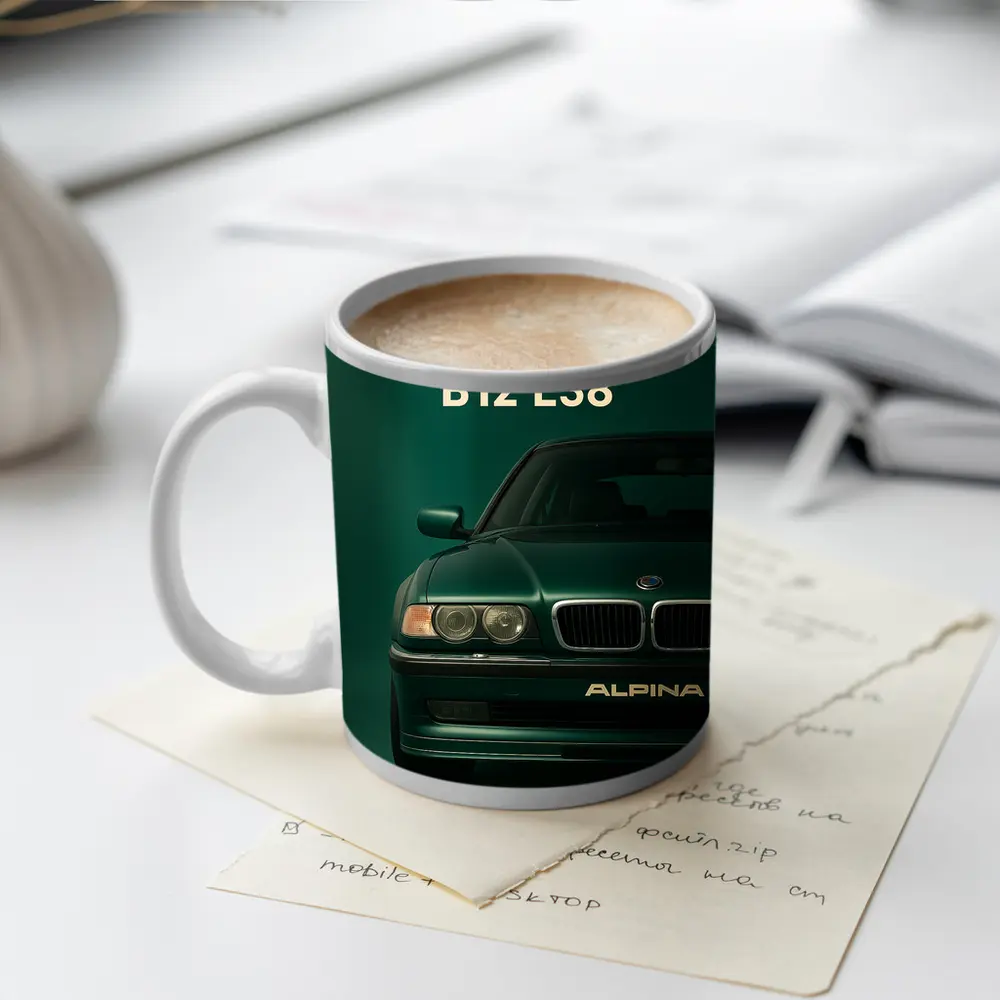 Alpina B12 E38 Dark Green Wall Art – Mugs