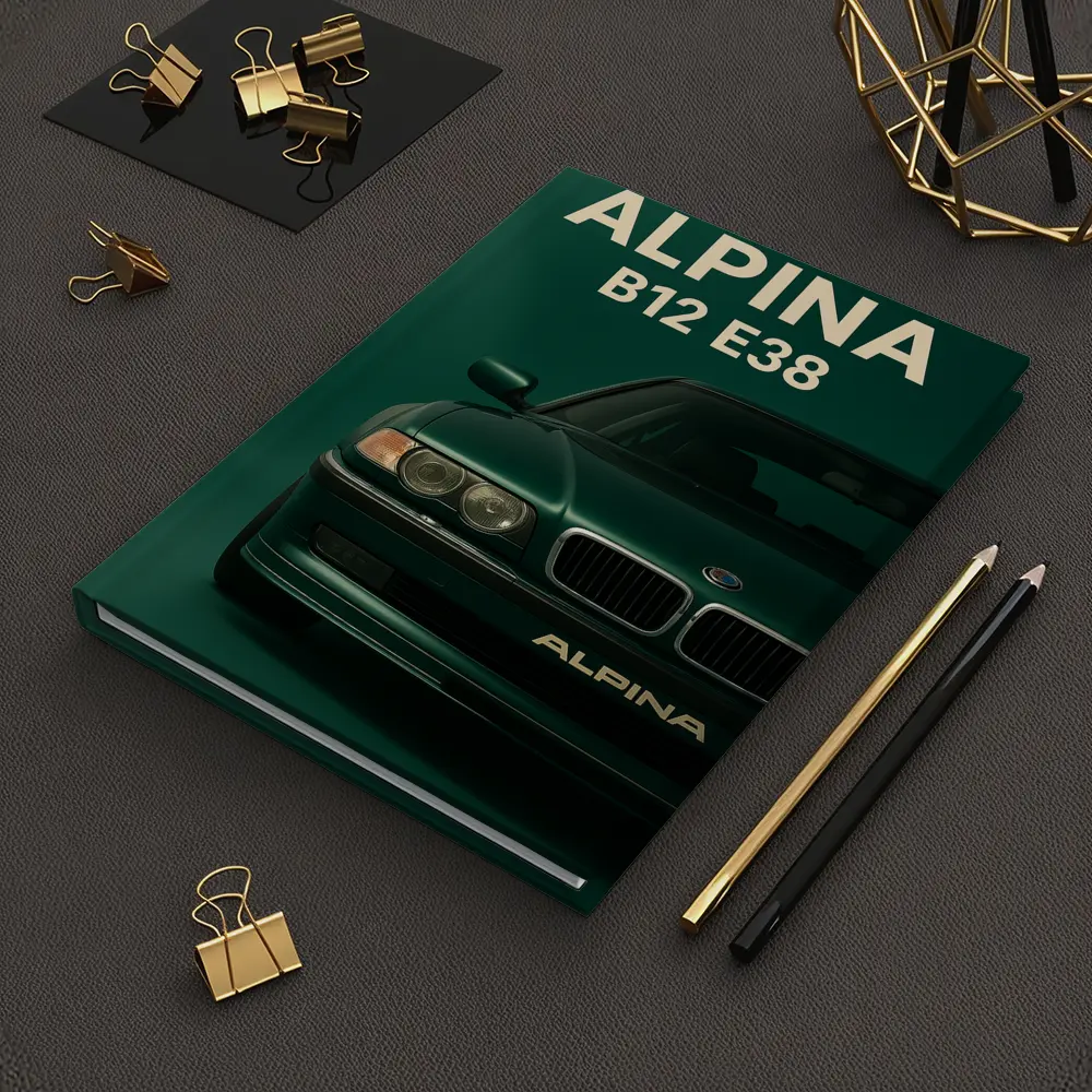 Alpina B12 E38 Dark Green Wall Art – Notebooks
