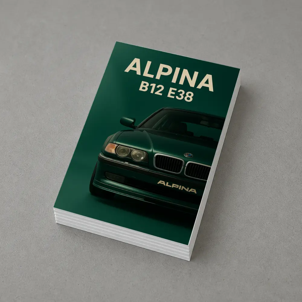 Alpina B12 E38 Dark Green Wall Art – Postcards