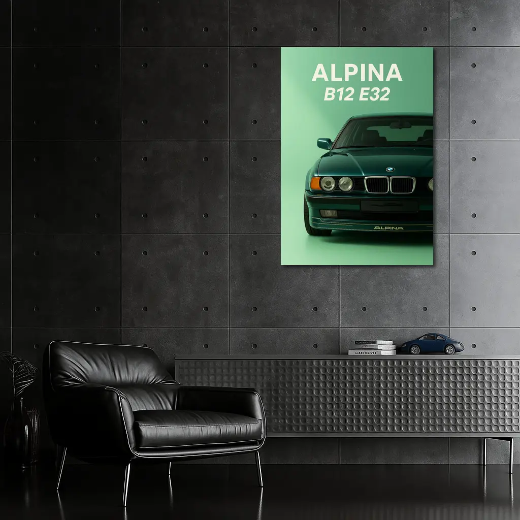 Alpina B12 E32 Green Studio Art – Wall Art