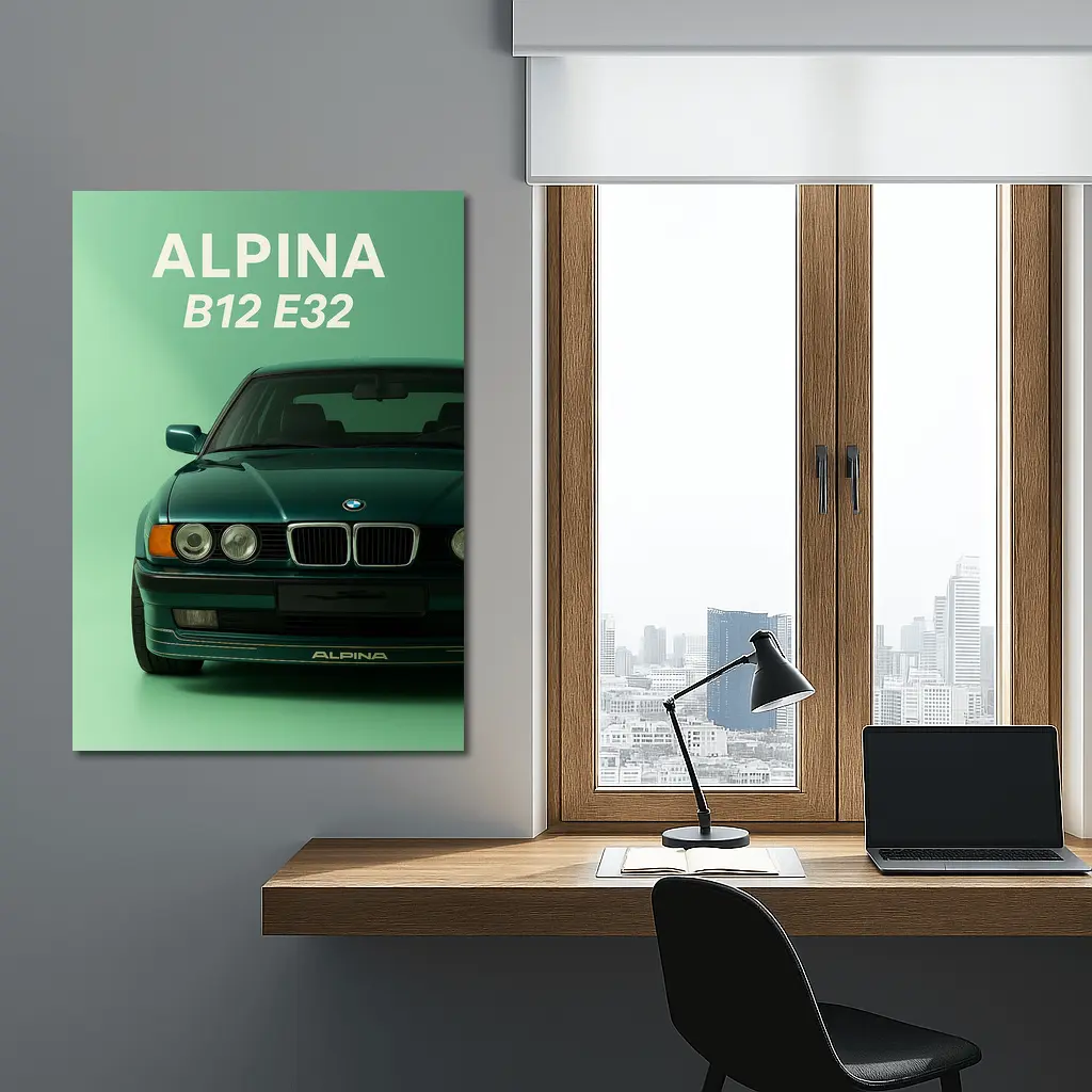 Alpina B12 E32 Green Studio Art – Wall Art