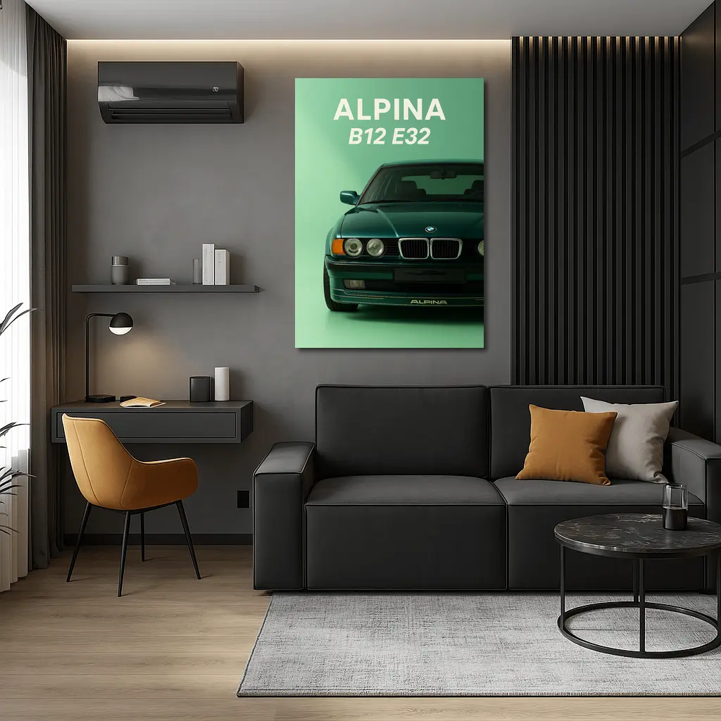 Alpina B12 E32 Green Studio Art – Wall Art