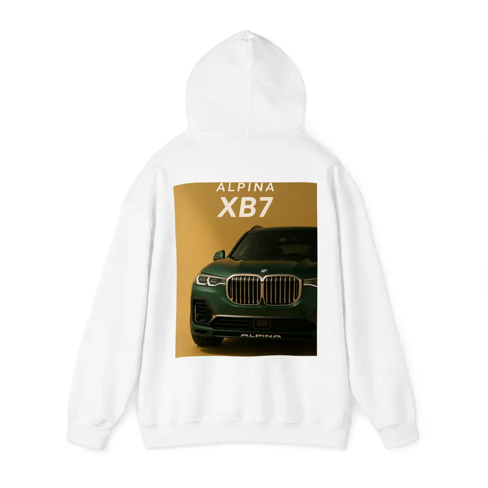 Alpina XB7 Green SUV Gold Background – Hoodies