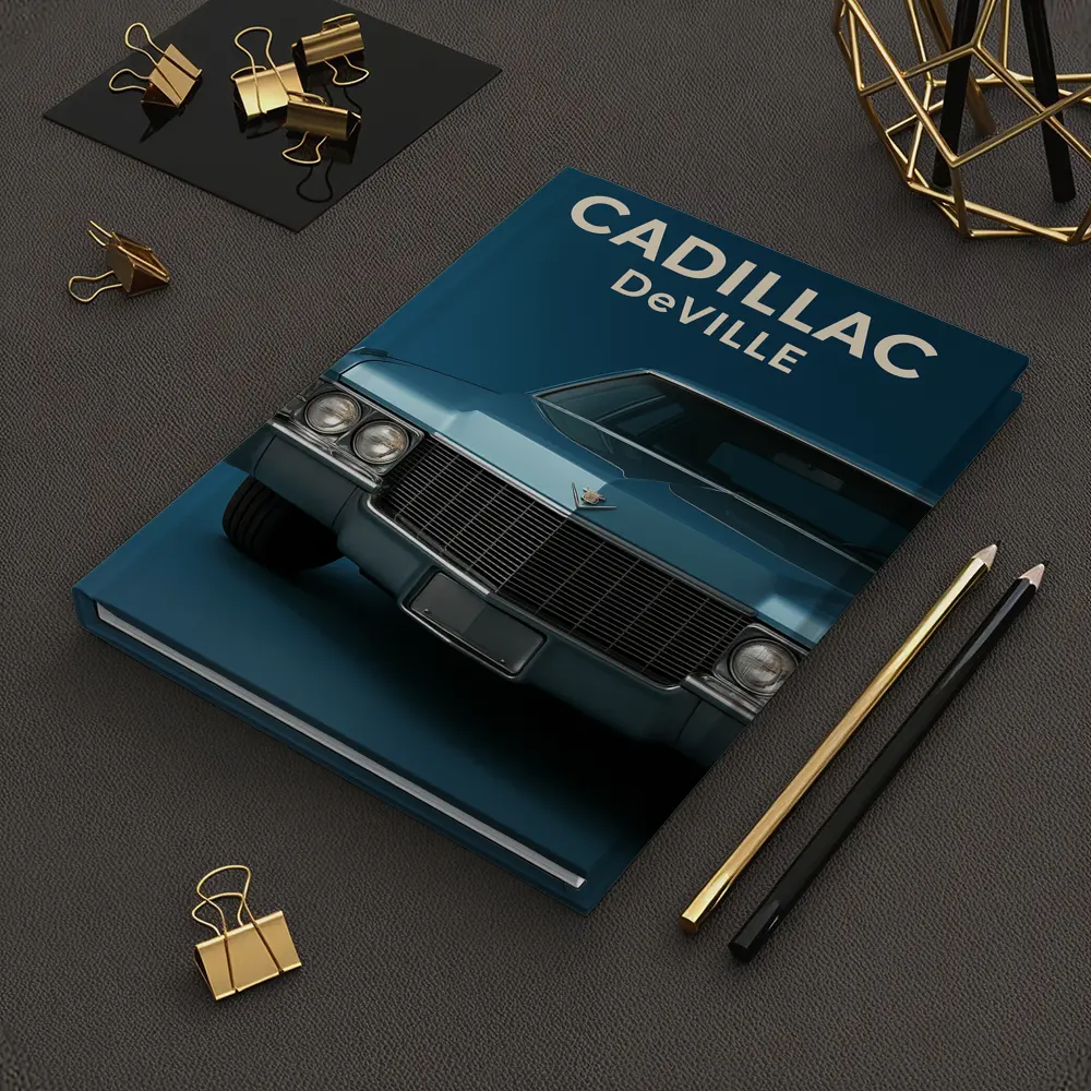 Cadillac DeVille Classic Blue Studio Shot – Notebooks