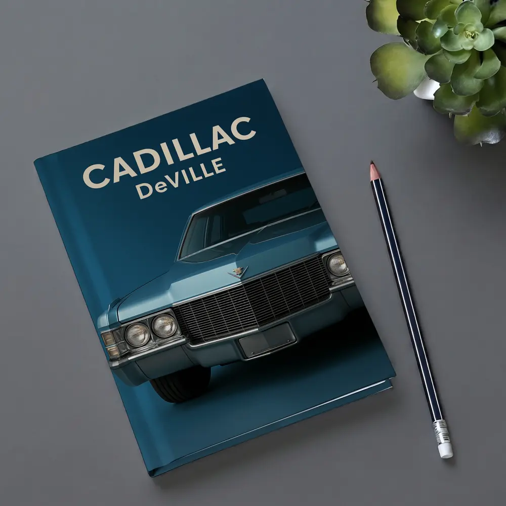 Cadillac DeVille Classic Blue Studio Shot – Notebooks