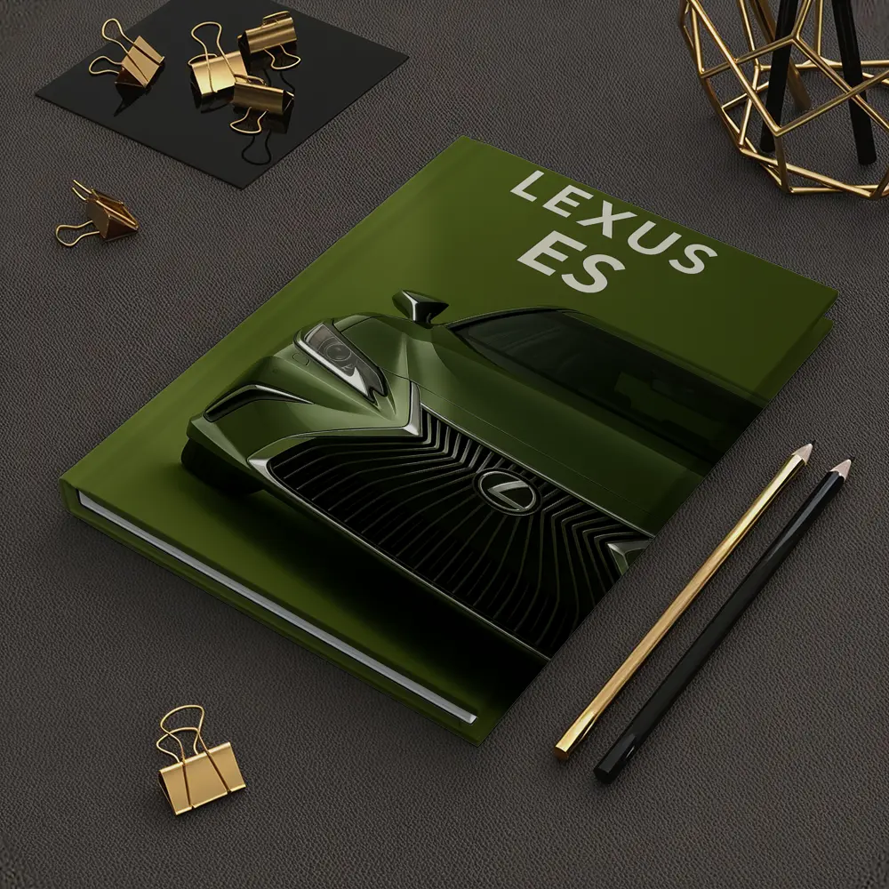 Lexus ES Green Car Front View – Notebooks