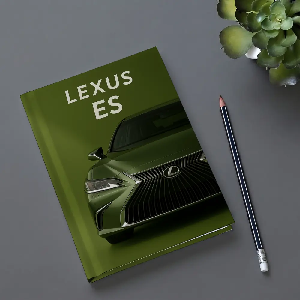 Lexus ES Green Car Front View – Notebooks