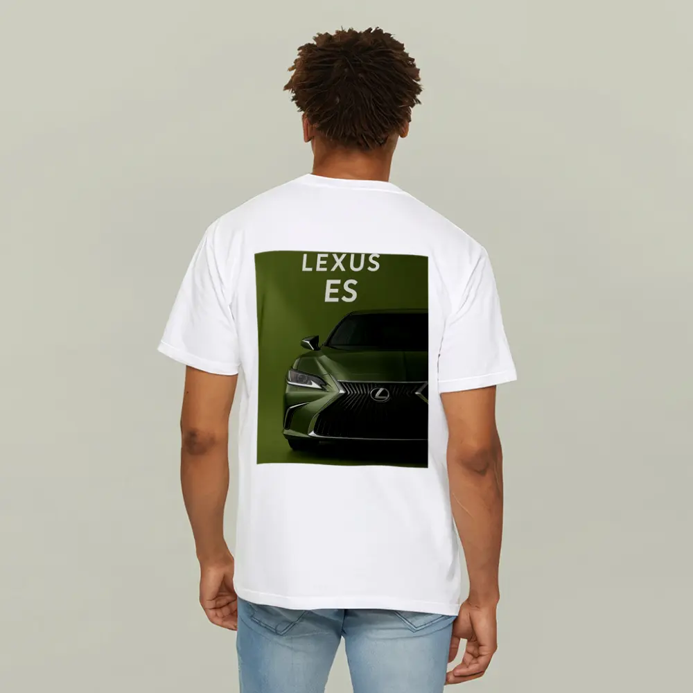 Lexus ES Green Car Front View – T-Shirts