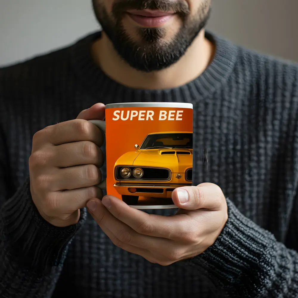 Dodge Super Bee Classic Muscle Car Orange – Mugs