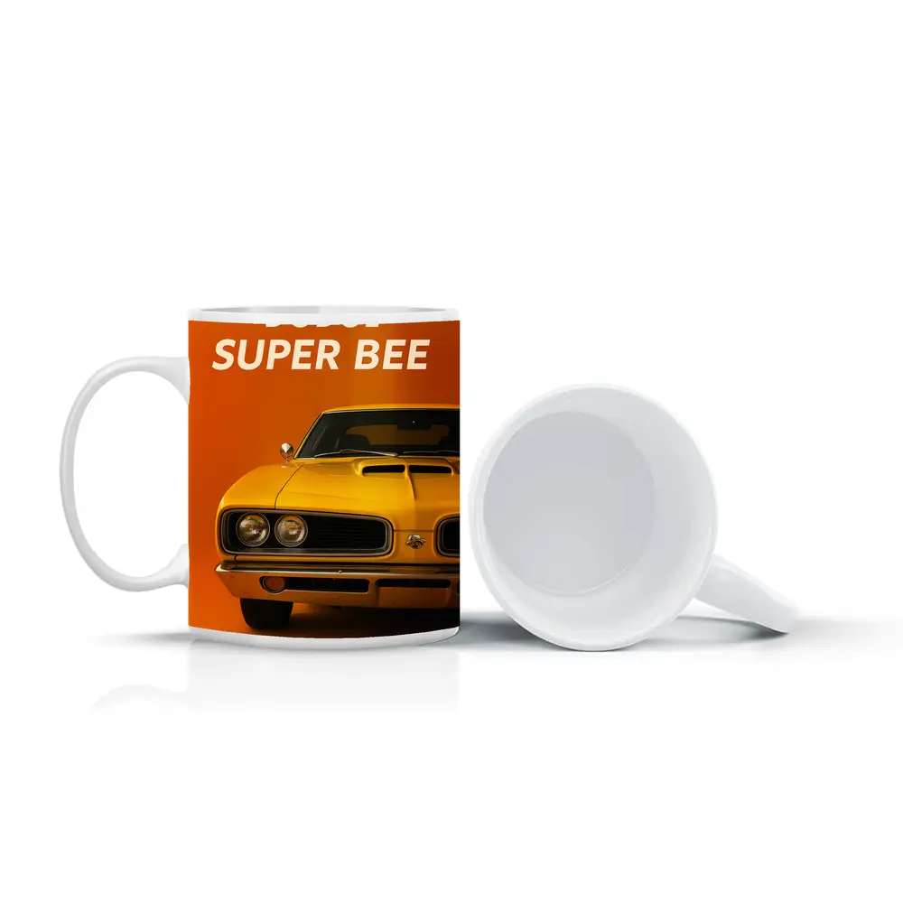 Dodge Super Bee Classic Muscle Car Orange – Mugs