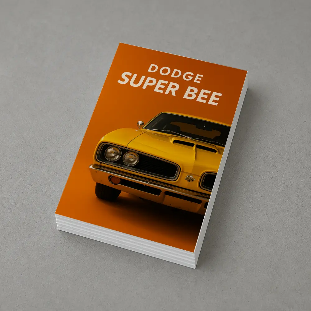 Dodge Super Bee Classic Muscle Car Orange – Postcards