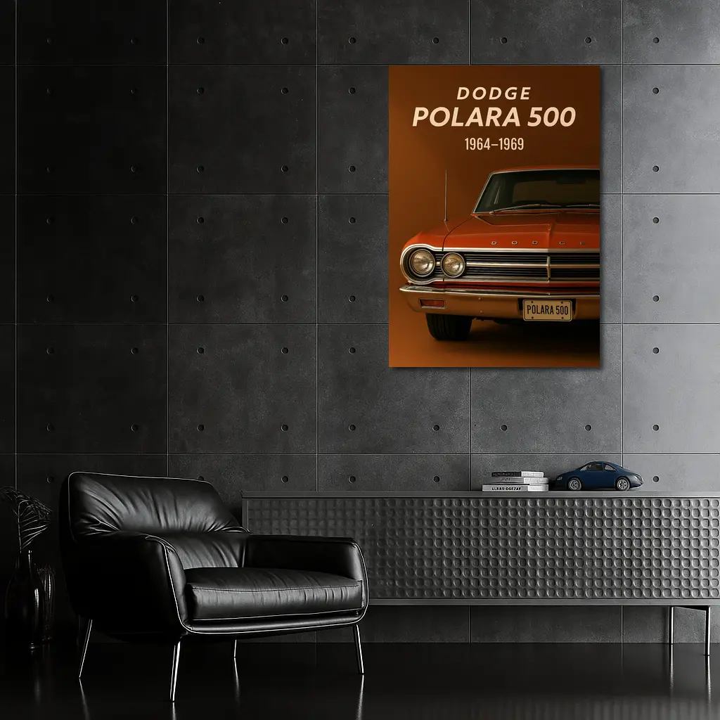 Dodge Polara 500 Classic Muscle Car Brown – Wall Art