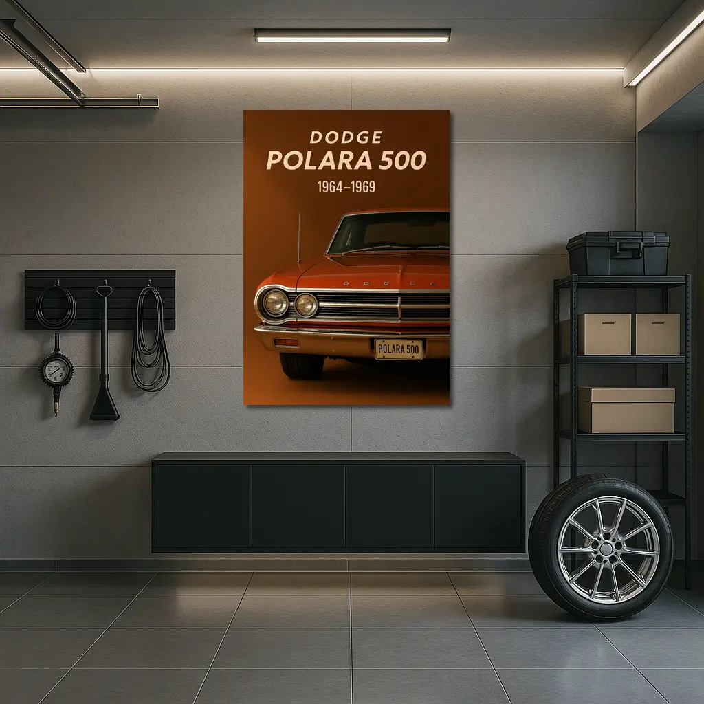 Dodge Polara 500 Classic Muscle Car Brown – Wall Art