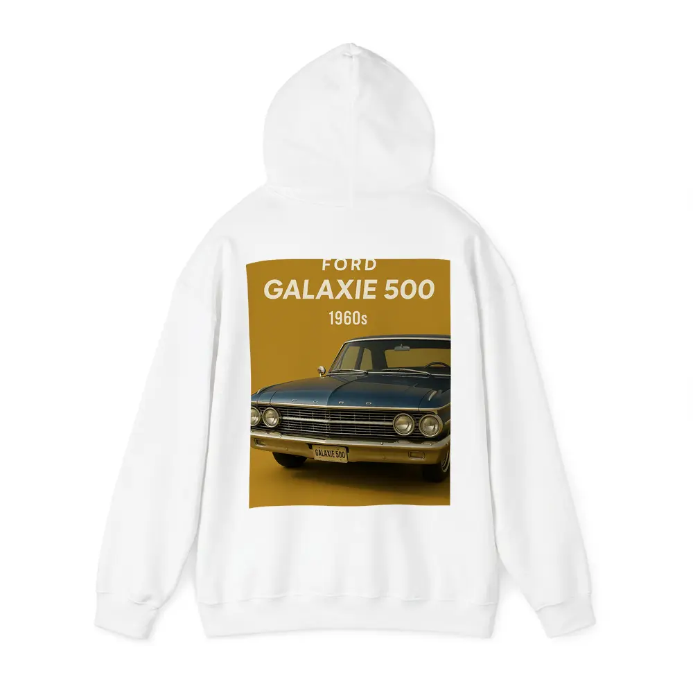 Ford Galaxie 500 Classic Car Gold Background – Hoodies