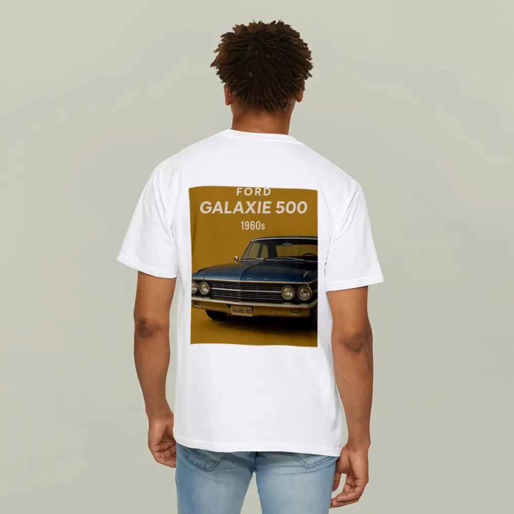 Ford Galaxie 500 Classic Car Gold Background – T-Shirts