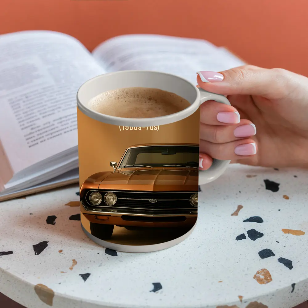 Ford Ranchero Classic Muscle Car Beige – Mugs