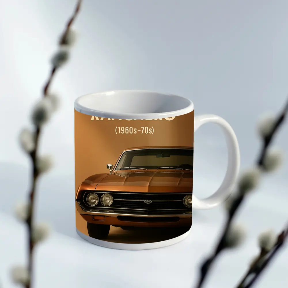 Ford Ranchero Classic Muscle Car Beige – Mugs