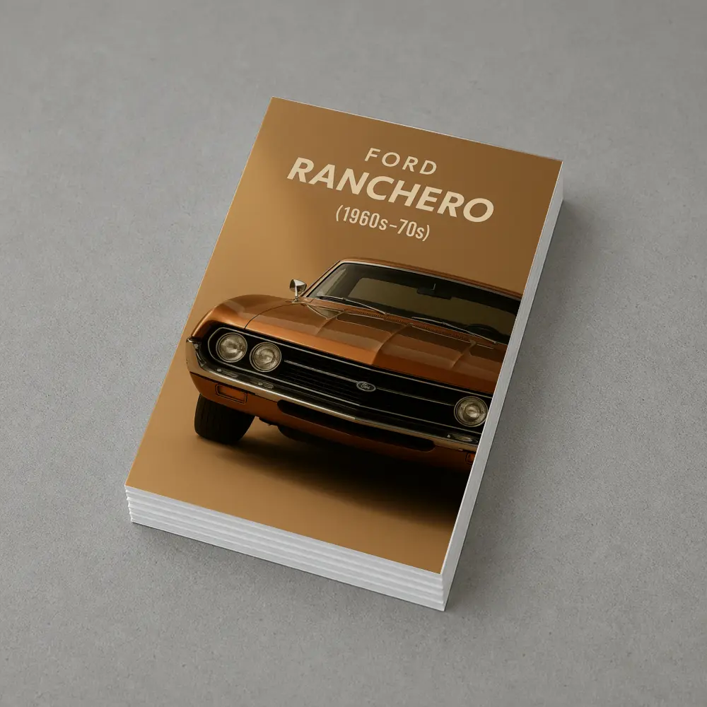 Ford Ranchero Classic Muscle Car Beige – Postcards